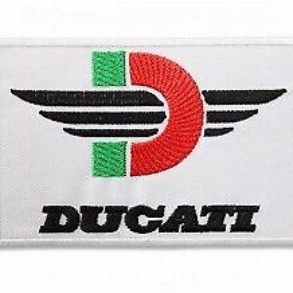 Ducati Embroidered Iron-On Sew-On Motorcycle Patch - NEW